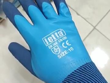 دستکش کف لاتکس/پشت نیتریل